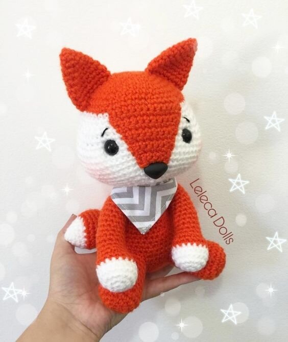 Small Toy Fox Amigurumi Free Pattern 7