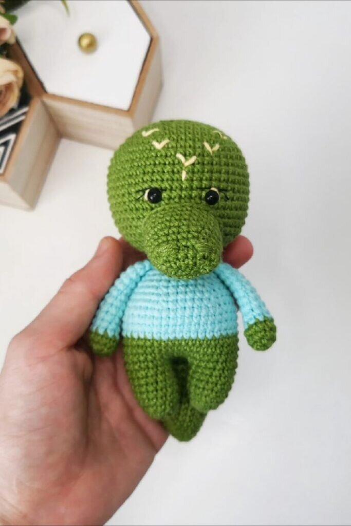 Toy Amigurumi Crocodile Free Pattern 1