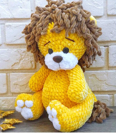 Toy Amigurumi Plush Lion Free Pattern 4