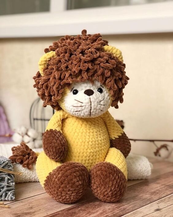 Toy Amigurumi Plush Lion Free Pattern 9