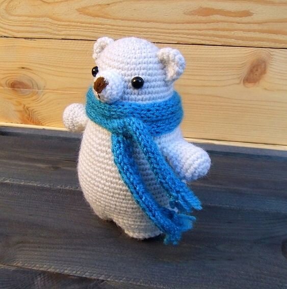 Toy Amigurumi Polar Bear Free Pattern 1