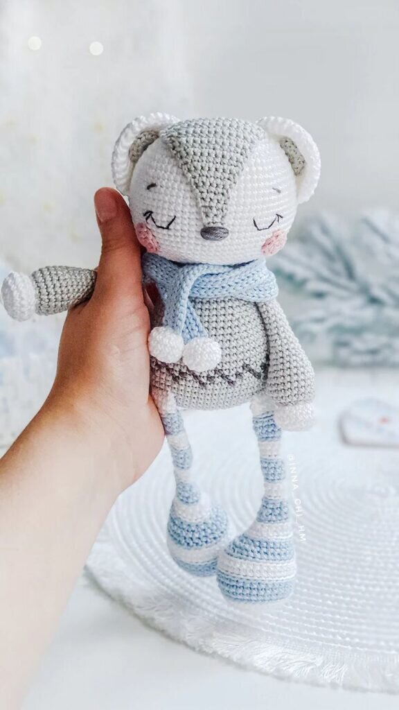 Toy Amigurumi Polar Bear Free Pattern 7