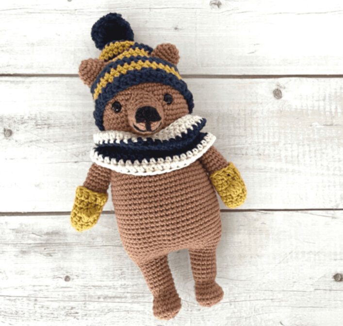 Toy Bee Bear Amigurumi Free Pattern 2