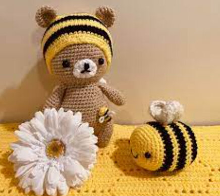 Toy Bee Bear Amigurumi Free Pattern 3