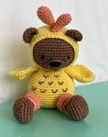 Toy Bee Bear Amigurumi Free Pattern 4