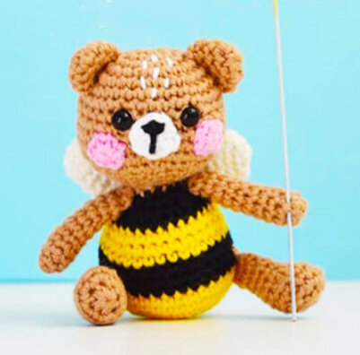 Toy Bee Bear Amigurumi Free Pattern