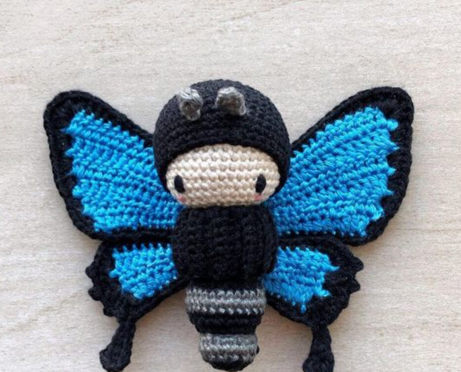 Toy Butterfly Amigurumi Free Pattern 1