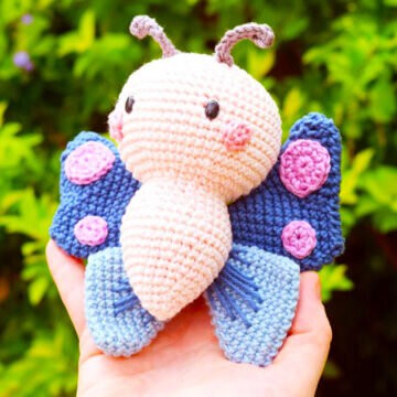 Toy Butterfly Amigurumi Free Pattern