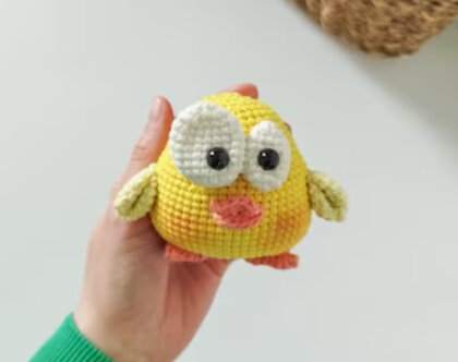 Toy Chick Amigurumi Free Pattern 3