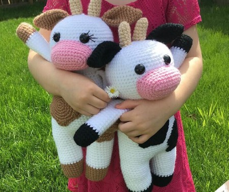 Toy Cow Amigurumi Free Pattern