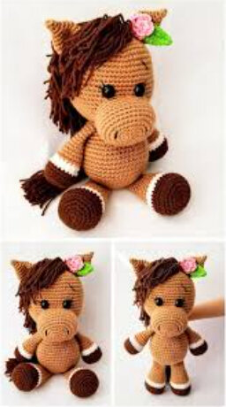 Toy Cute Horse Amigurumi Free Pattern 1