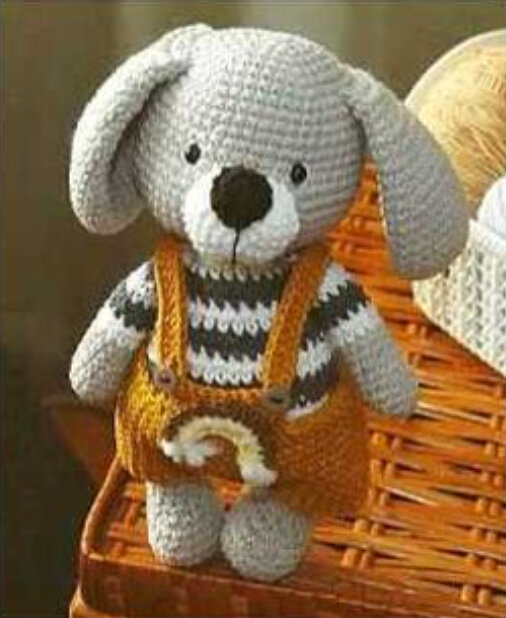 Toy Dog Amigurumi Free Pattern 9