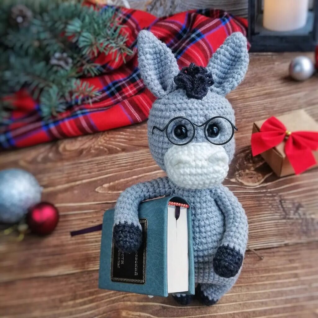 Toy Donkey Amigurumi Free Pattern 2