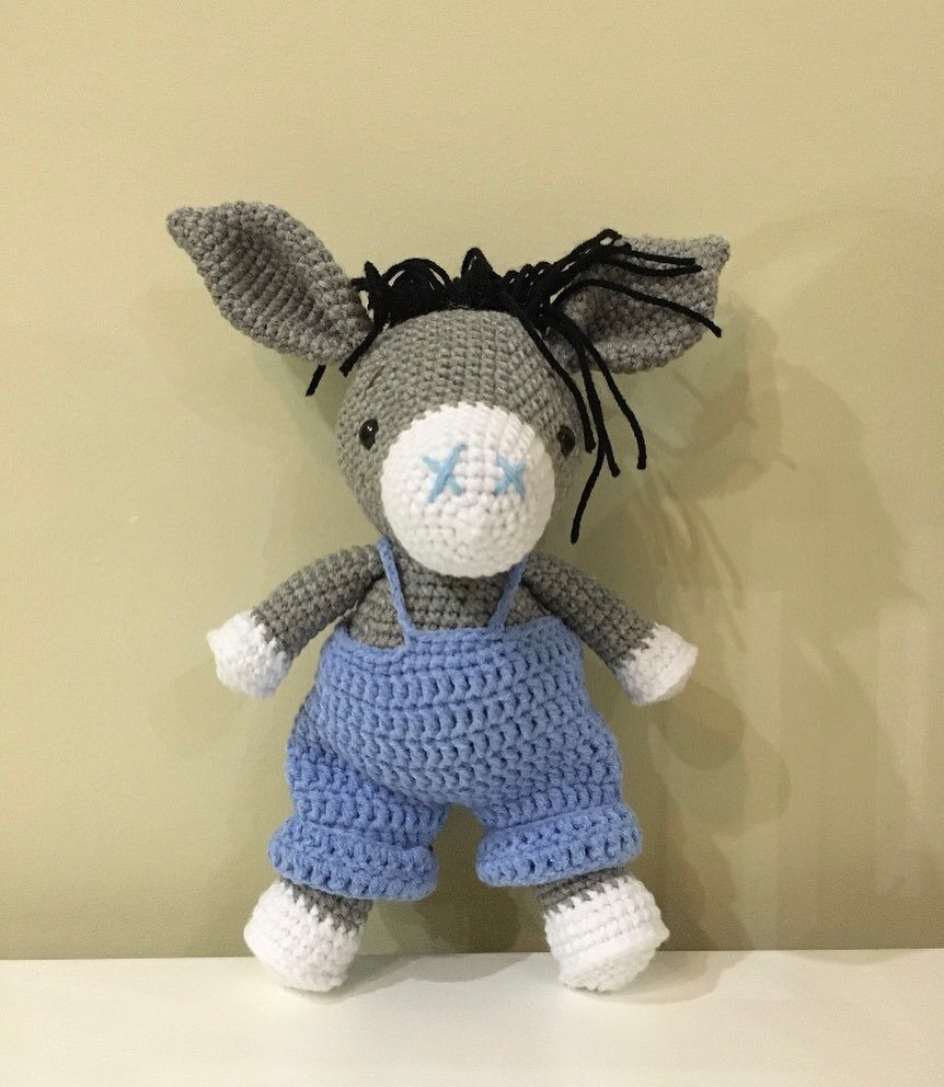 Toy Donkey Amigurumi Free Pattern 4