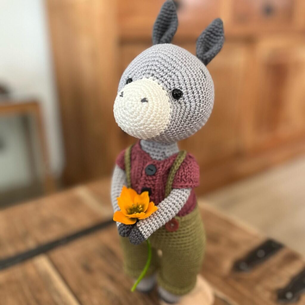 Toy Donkey Amigurumi Free Pattern 5