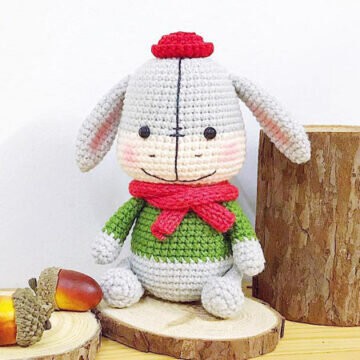 Toy Donkey Amigurumi Free Pattern