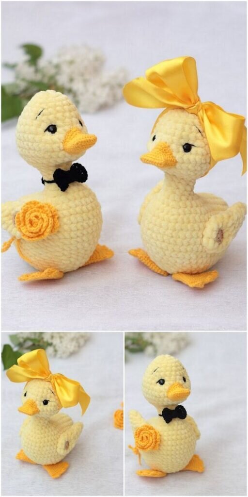 Toy Duck Amigurumi Free Pattern 2