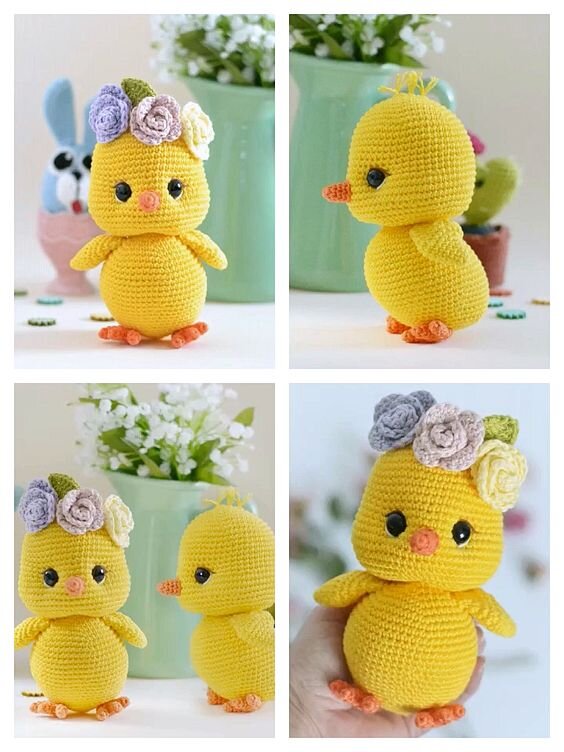 Toy Duck Amigurumi Free Pattern 4