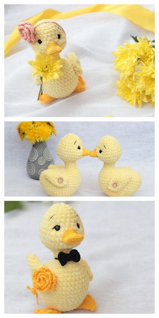 Toy Duck Amigurumi Free Pattern 5