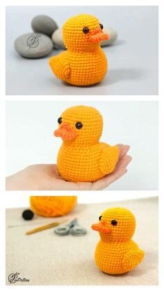 Toy Duck Amigurumi Free Pattern 6