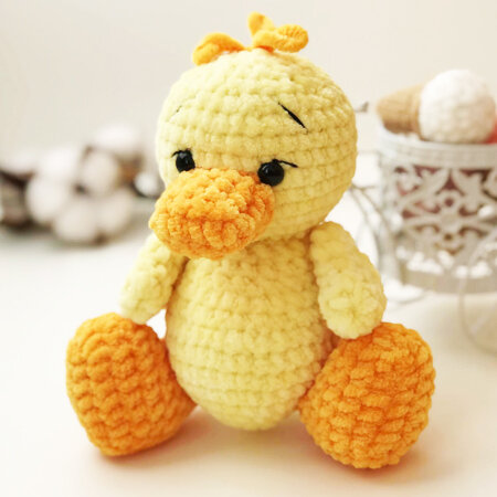 Toy Duck Amigurumi Free Pattern