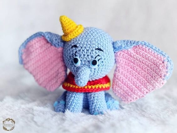 Toy Elephant Amigurumi Free Pattern 5