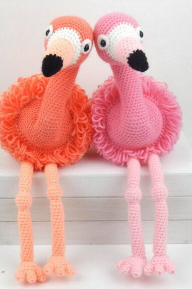 Toy Flamingo Amigurumi Free Pattern 2