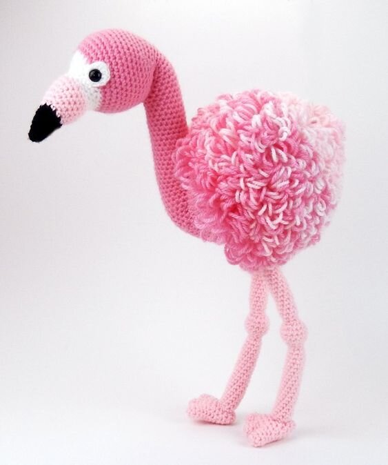 Toy Flamingo Amigurumi Free Pattern 3