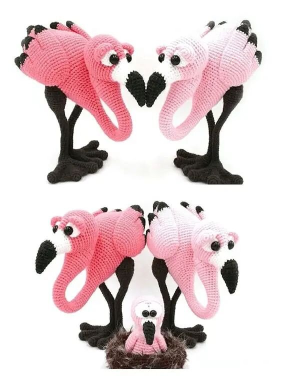 Toy Flamingo Amigurumi Free Pattern 7