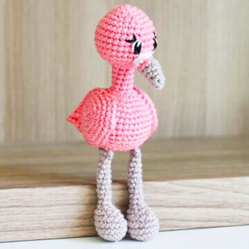 Toy Flamingo Amigurumi Free Pattern