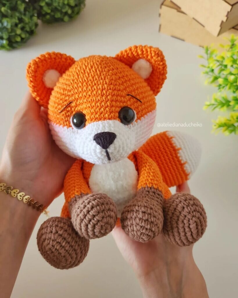 Toy Fox Amigurumi Free Pattern 8