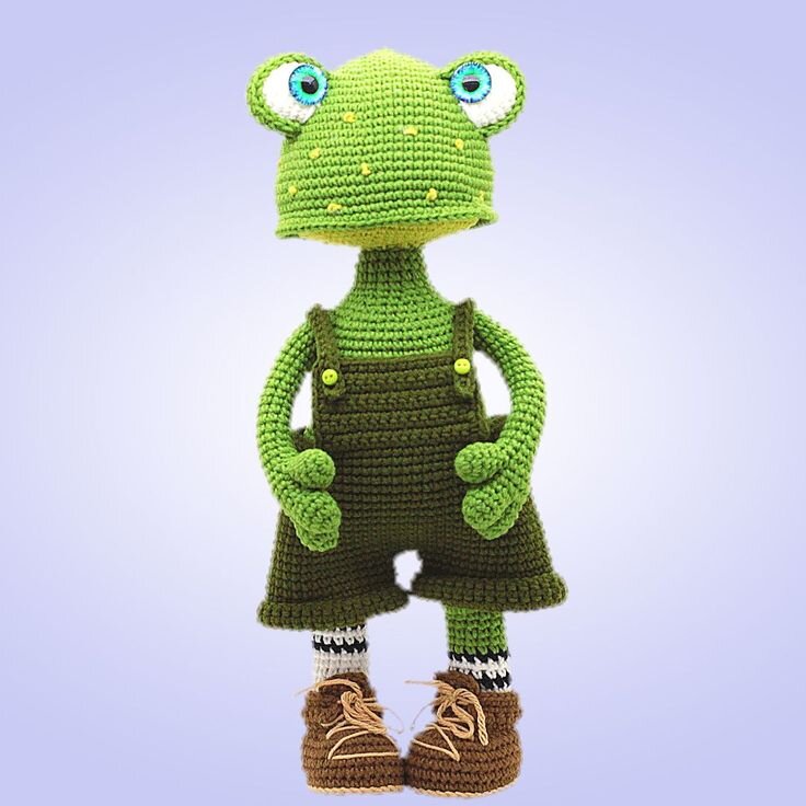 Toy Frog Amigurumi Free Pattern 4