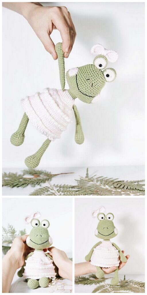 Toy Frog Amigurumi Free Pattern 6