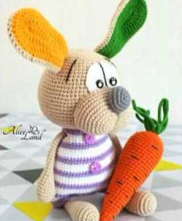 Toy Gardener Rabbit Free Pattern 4