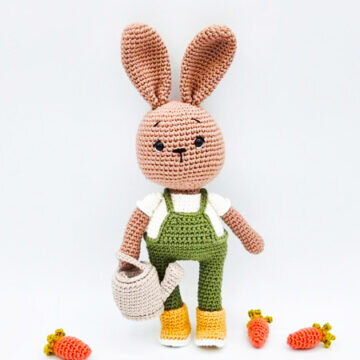 Toy Gardener Rabbit Free Pattern