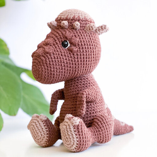 Toy Jimmy the Dinosaur Amigurumi Free Pattern 1