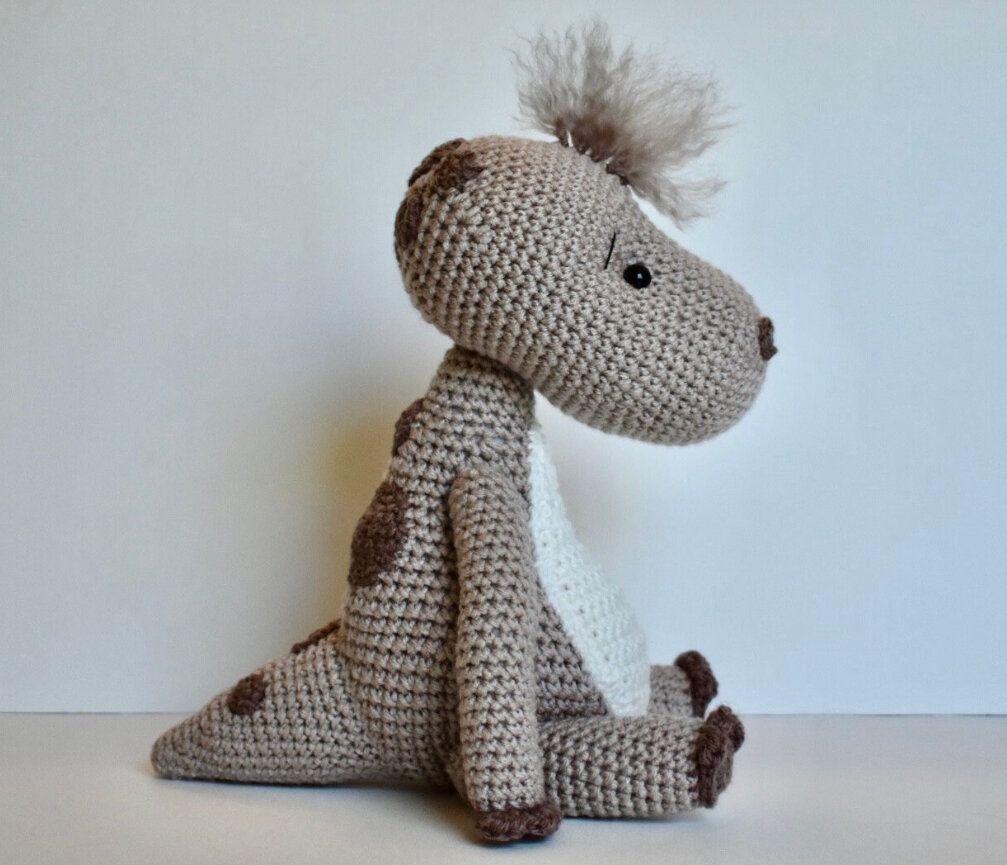 Toy Jimmy the Dinosaur Amigurumi Free Pattern 2