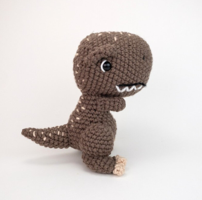 Toy Jimmy the Dinosaur Amigurumi Free Pattern 4