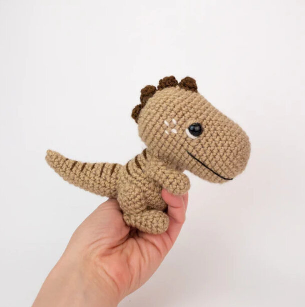 Toy Jimmy the Dinosaur Amigurumi Free Pattern 5