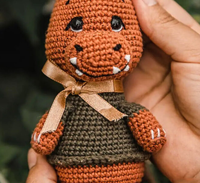 Toy Jimmy the Dinosaur Amigurumi Free Pattern