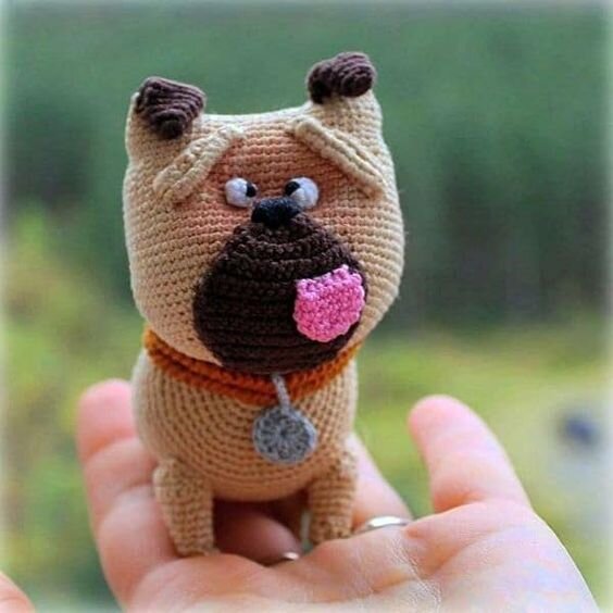 Toy Knitting Dog Free Pattern 3