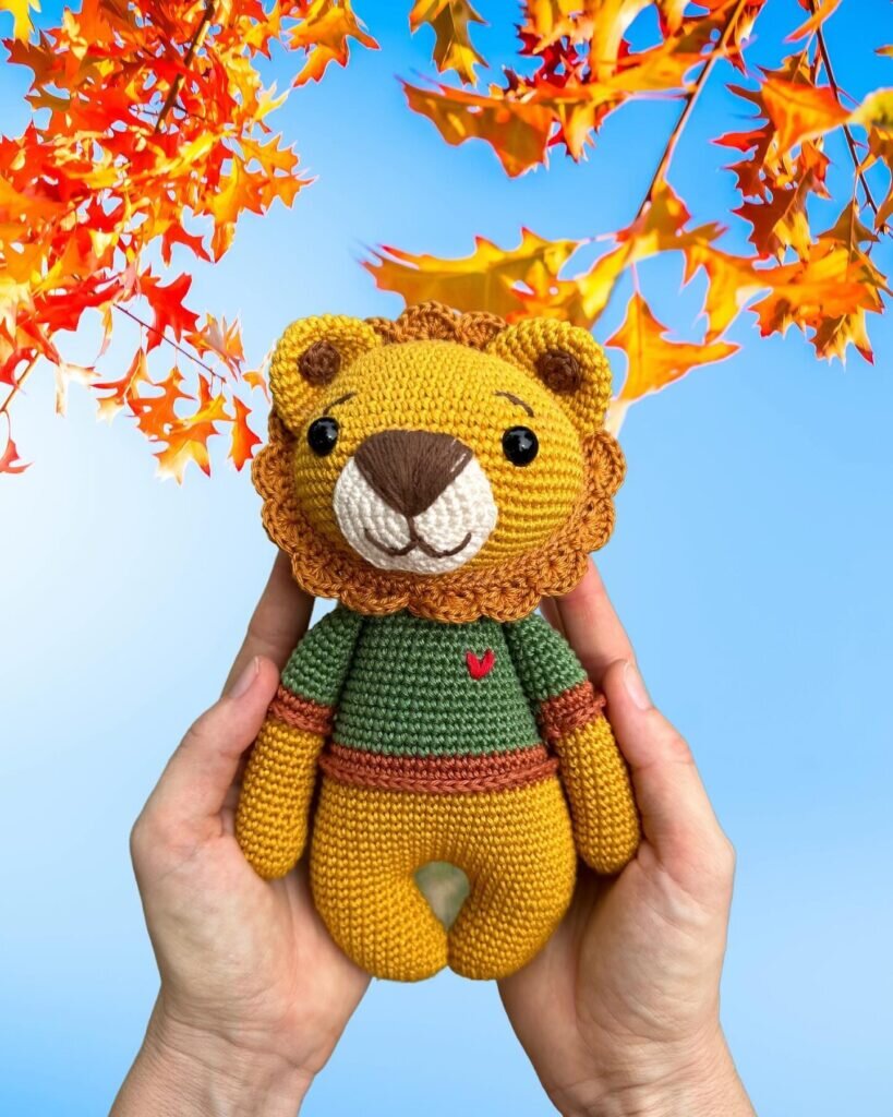 Toy Lion Amigurumi Free Crochet Pattern 9