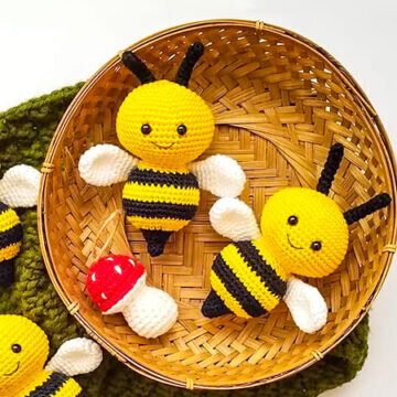 Toy Little Bee Amigurumi Free Pattern