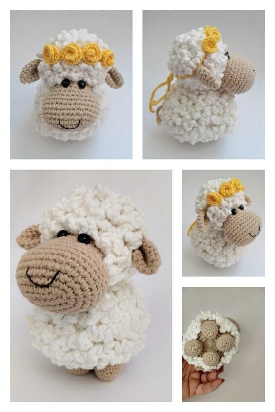 Toy Little Sheep Amigurumi Free Pattern 4