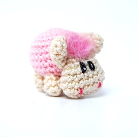 Toy Little Sheep Amigurumi Free Pattern 8