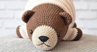 Toy Lying Bear Amigurumi Free Pattern 4