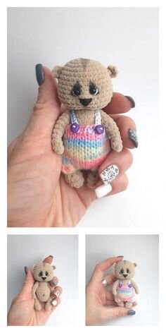 Toy Micro Bear Crochet Pattern 3