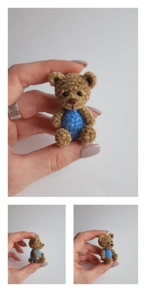 Toy Micro Bear Crochet Pattern 4