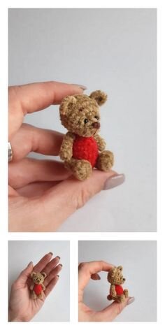 Toy Micro Bear Crochet Pattern 5