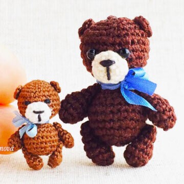 Toy Micro Bear Crochet Pattern